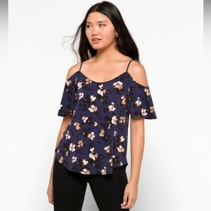 Valette Back Detail Cold Shoulder Knit Top